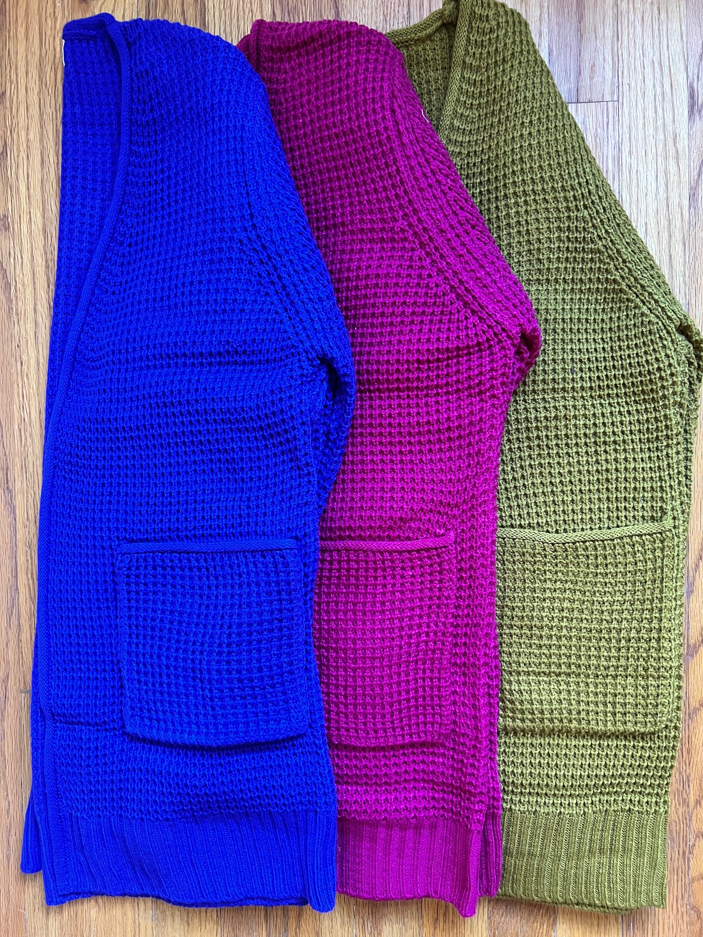 Waffle Knit Cardigan