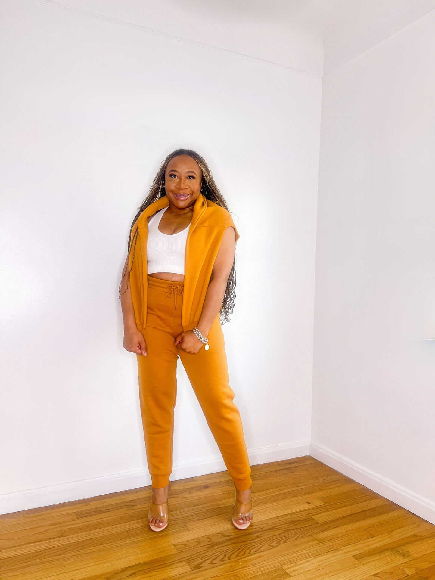 Mustard Crewneck Jogger Set
