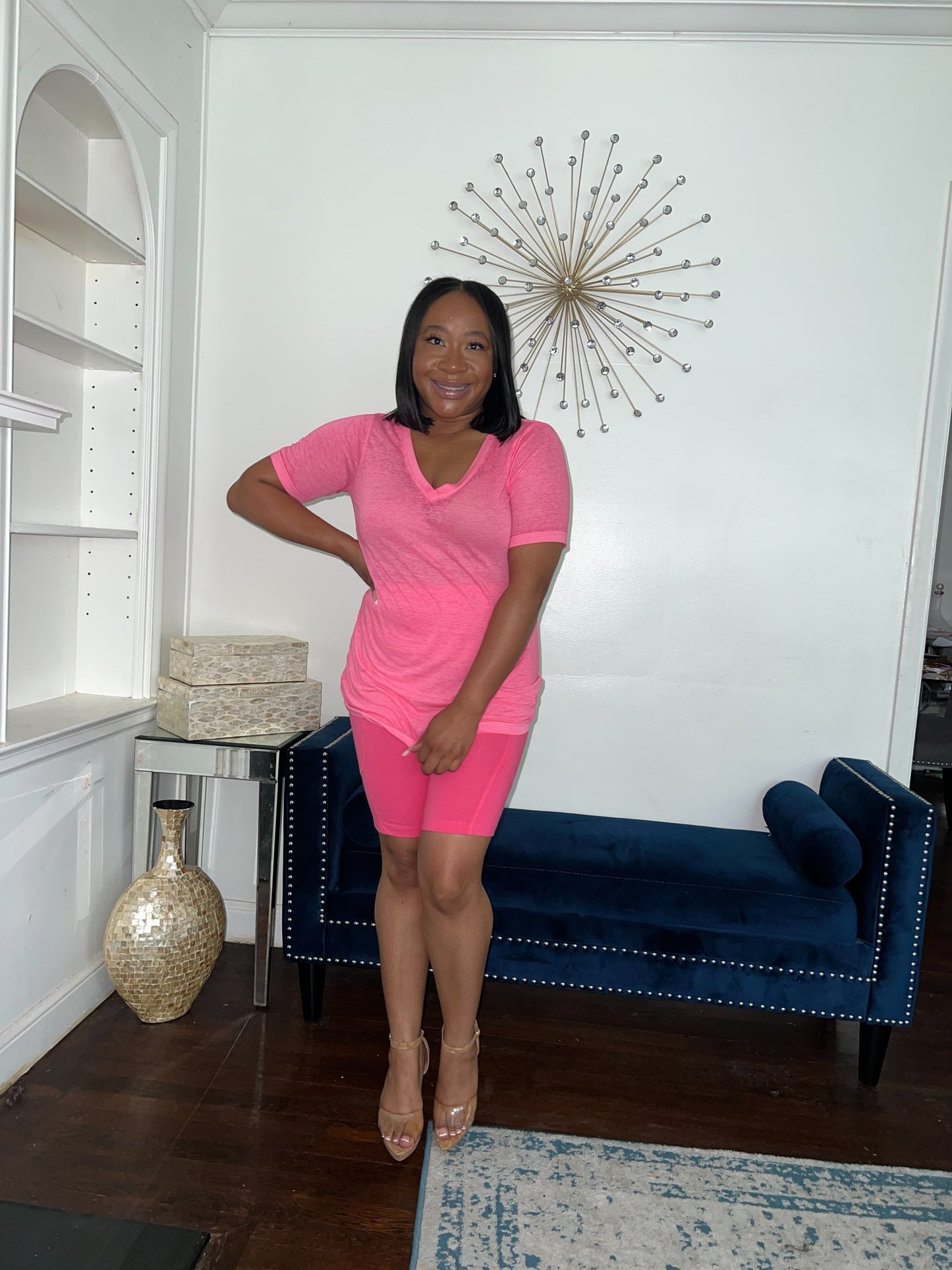 Chill Short Set- Pink