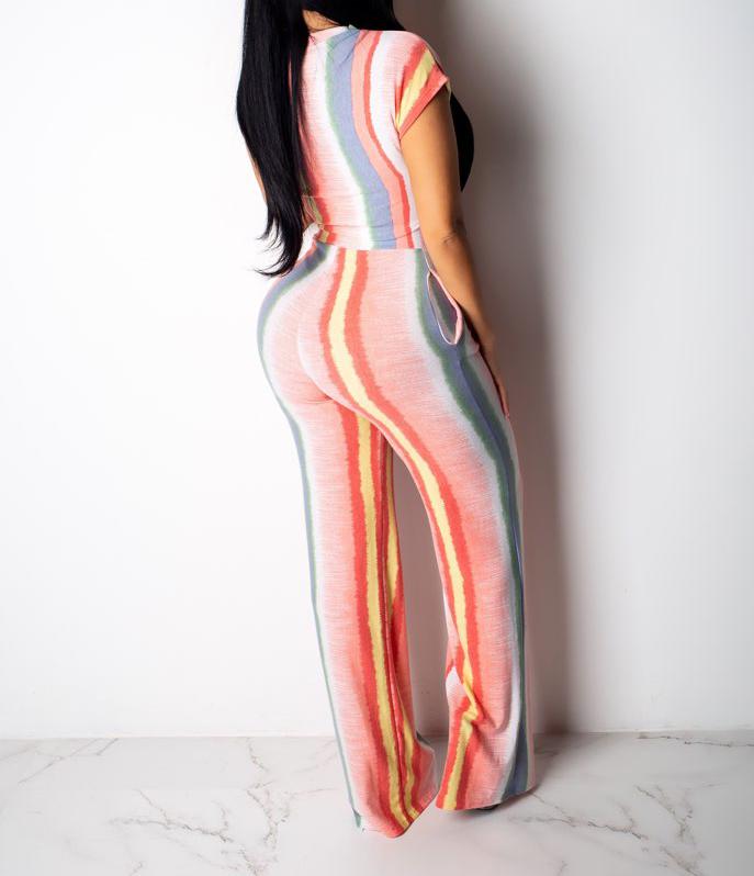 Striped Two Piece Set