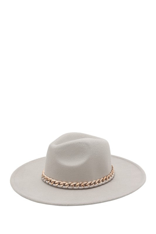 Gray Chain Fedora