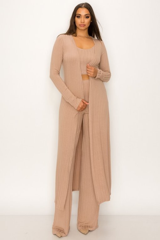 Chill Days Pant Set - Oatmeal