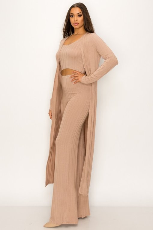Chill Days Pant Set - Oatmeal