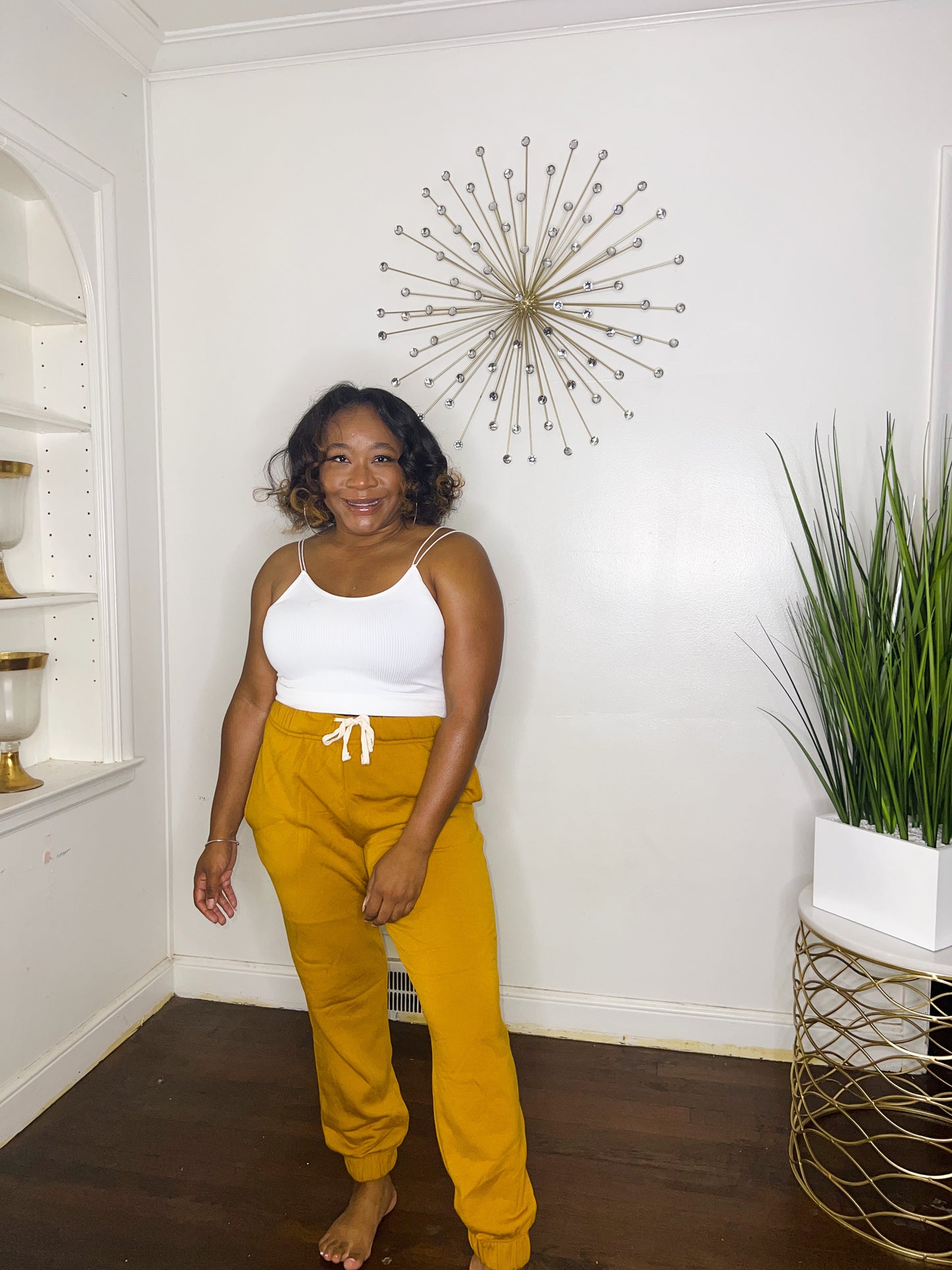 Mustard Cozy Joggers