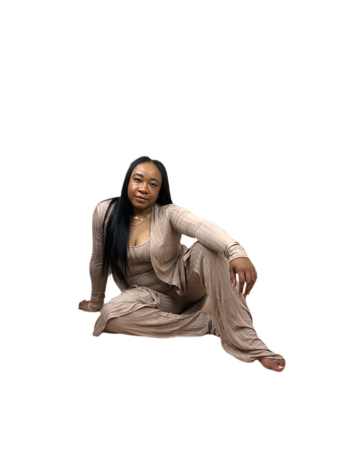Chill Days Pant Set - Oatmeal