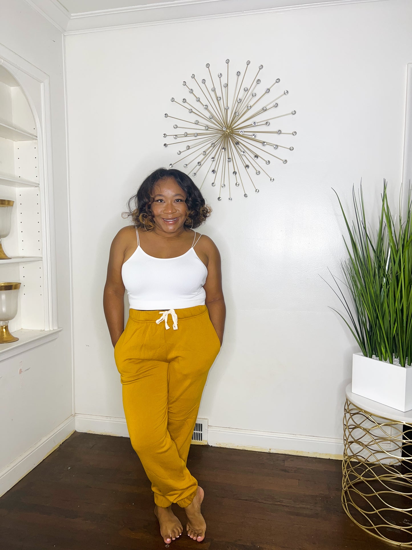 Mustard Cozy Joggers