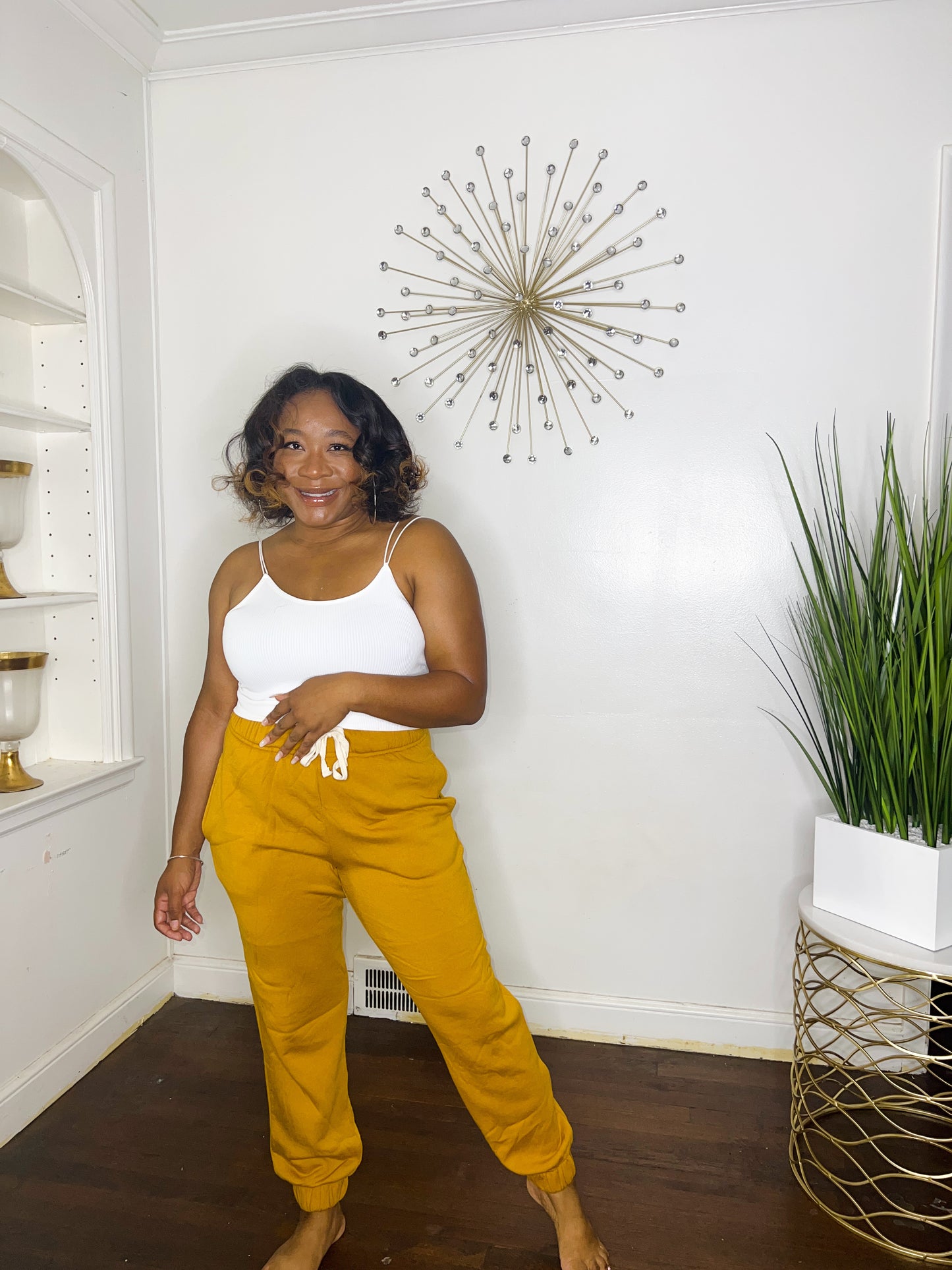 Mustard Cozy Joggers