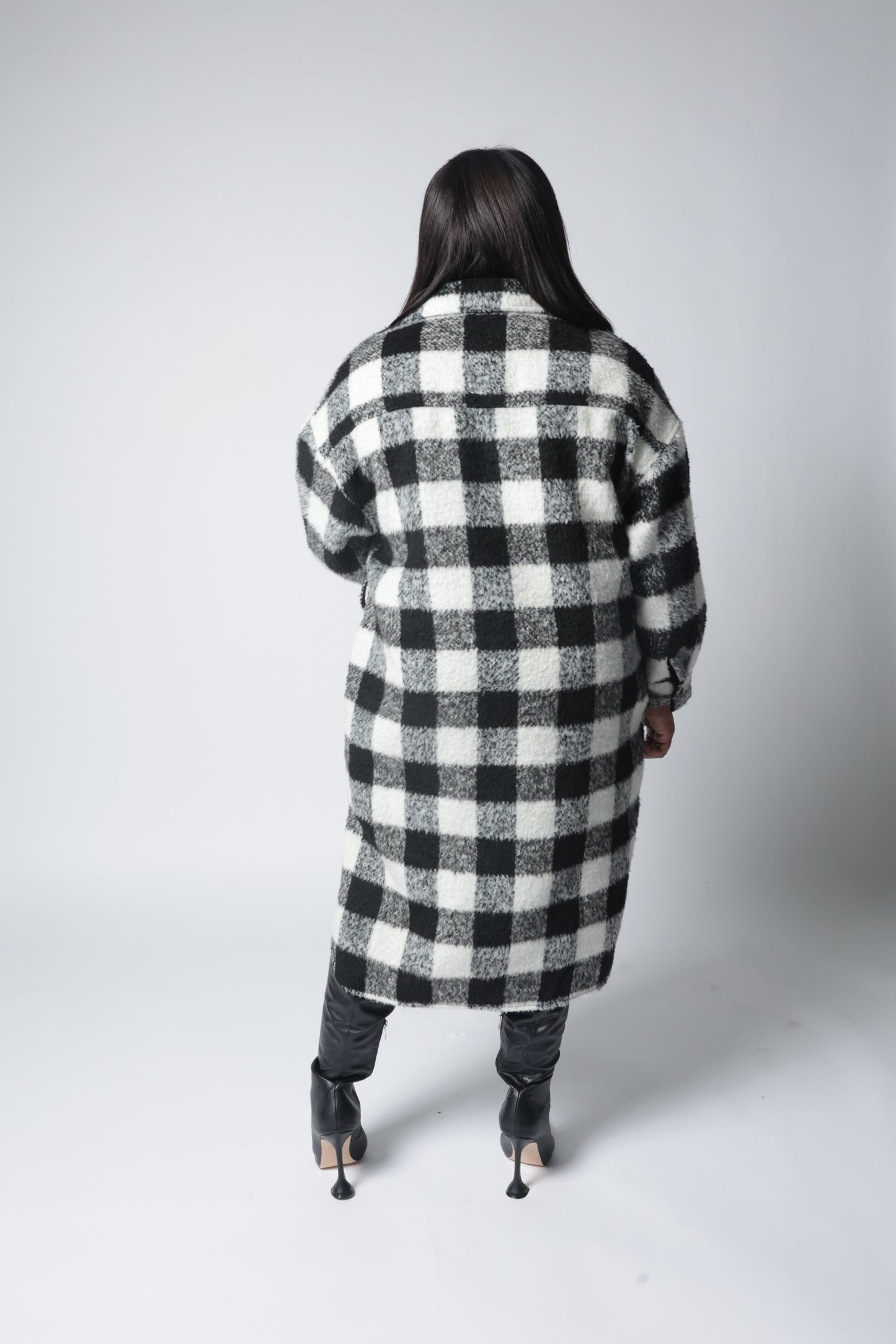 Black and White Shacket