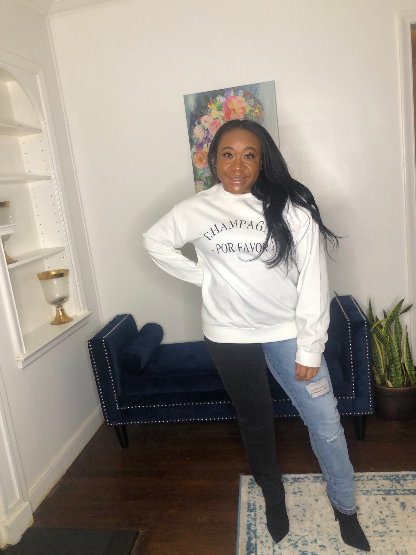 Champagne Por Favor Sweatshirt