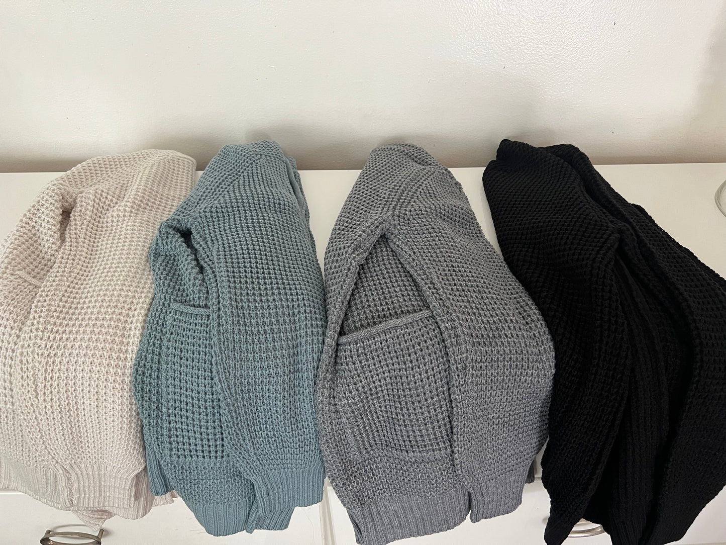 Waffle Knit Cardigan