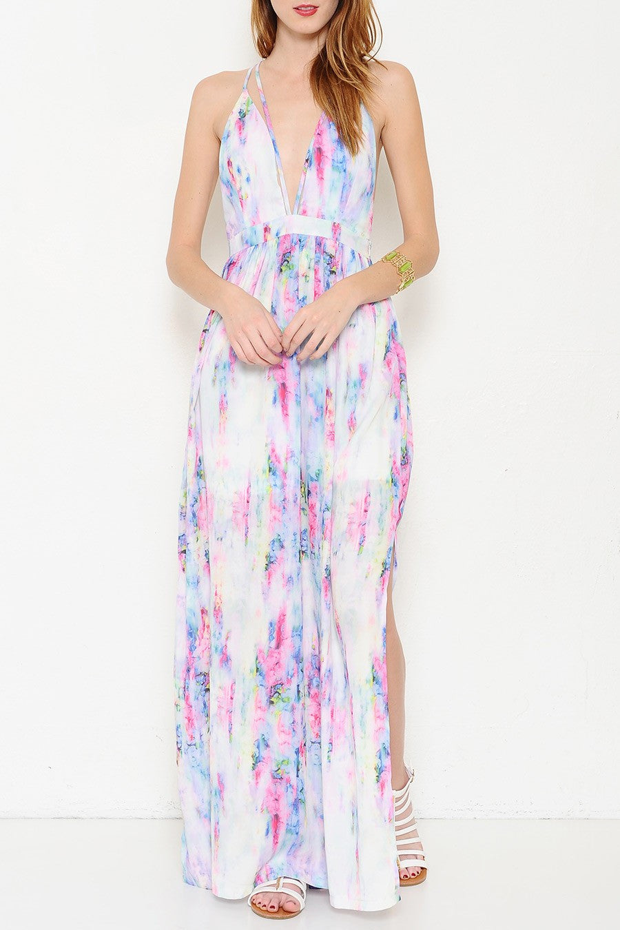 Watercolor Maxi Dress