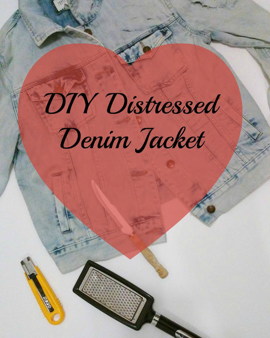 DIY Distressed Denim Jacket