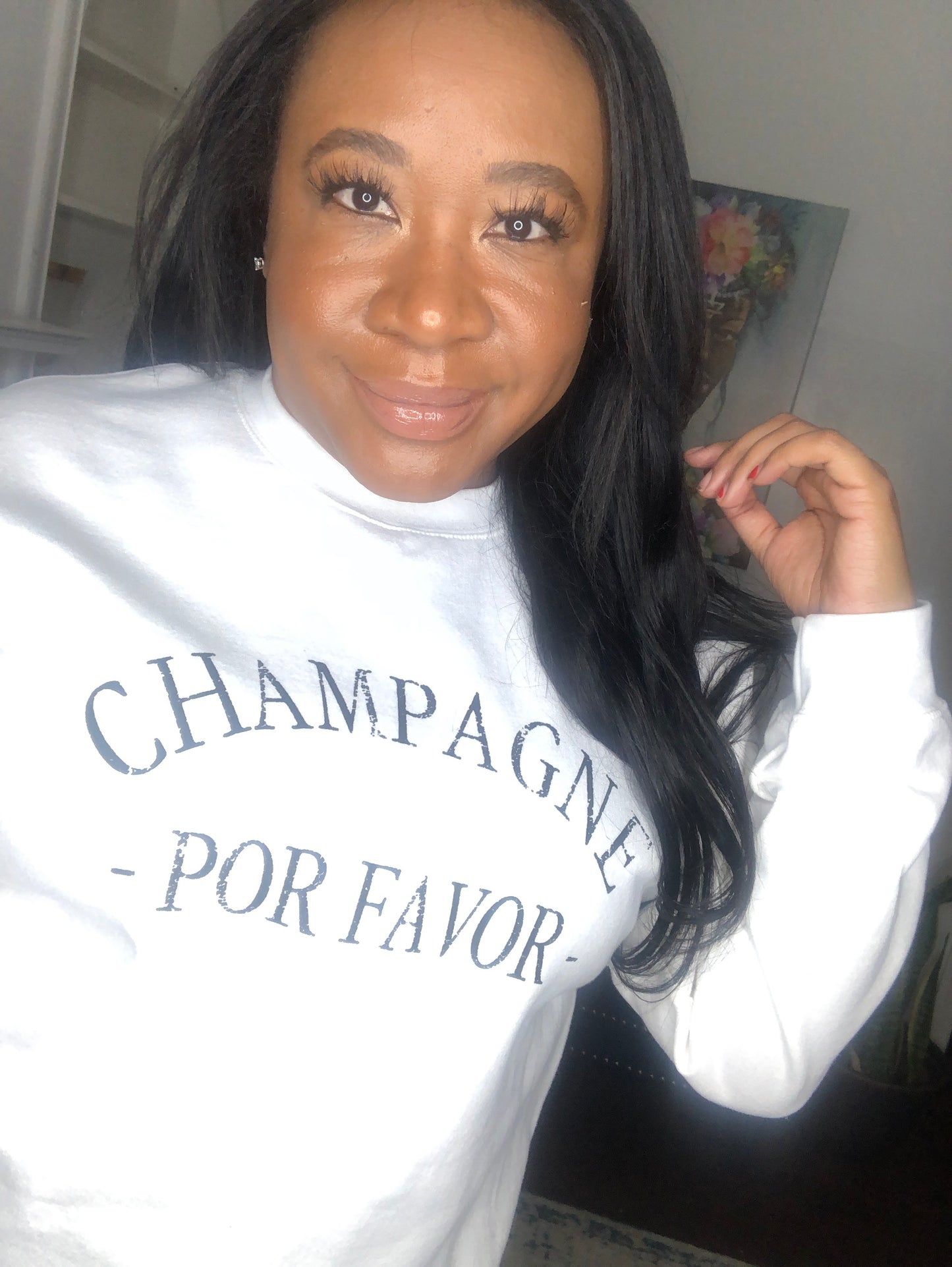 Champagne Por Favor Sweatshirt